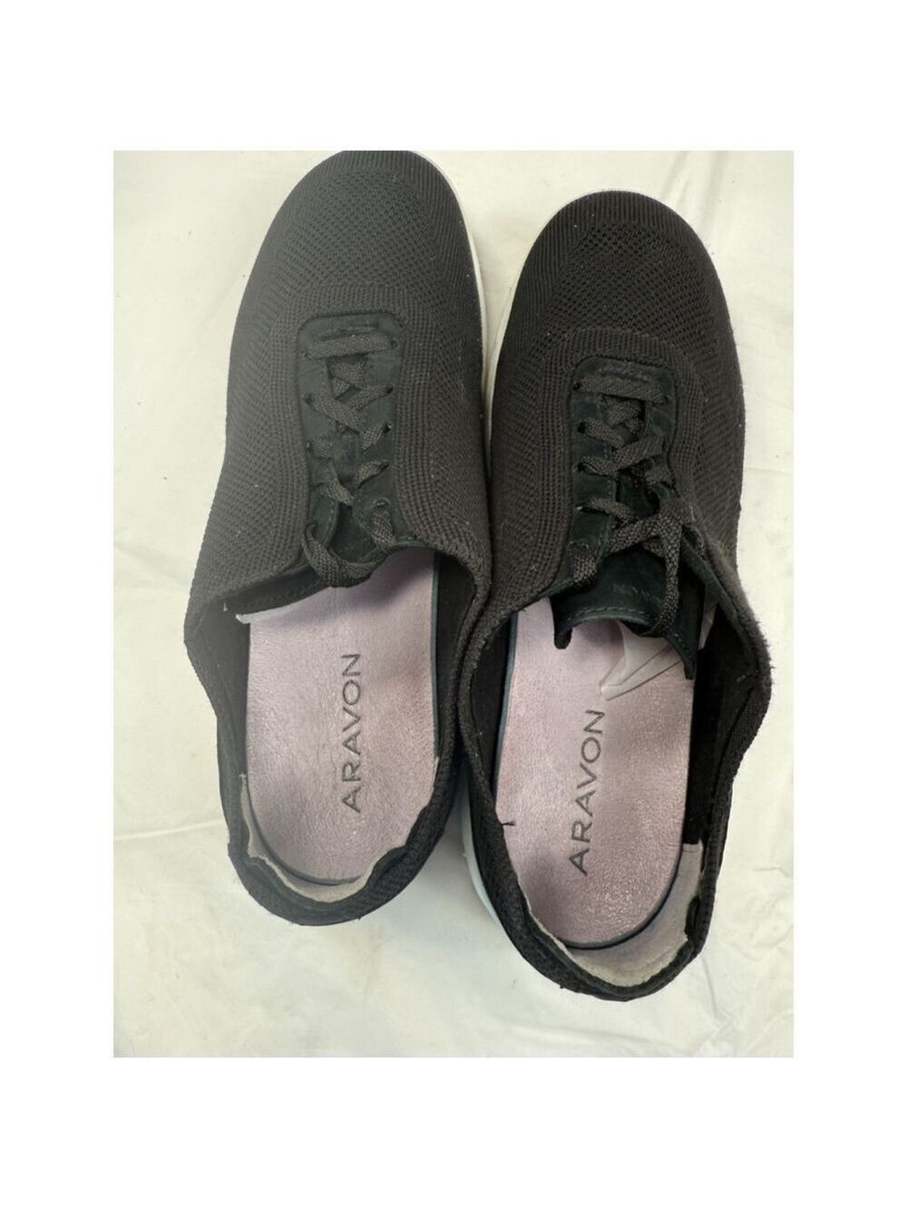 Aravon PYPER Black Knit Neutral Stability Sneakers Sz 9 D - Picture 8 of 15